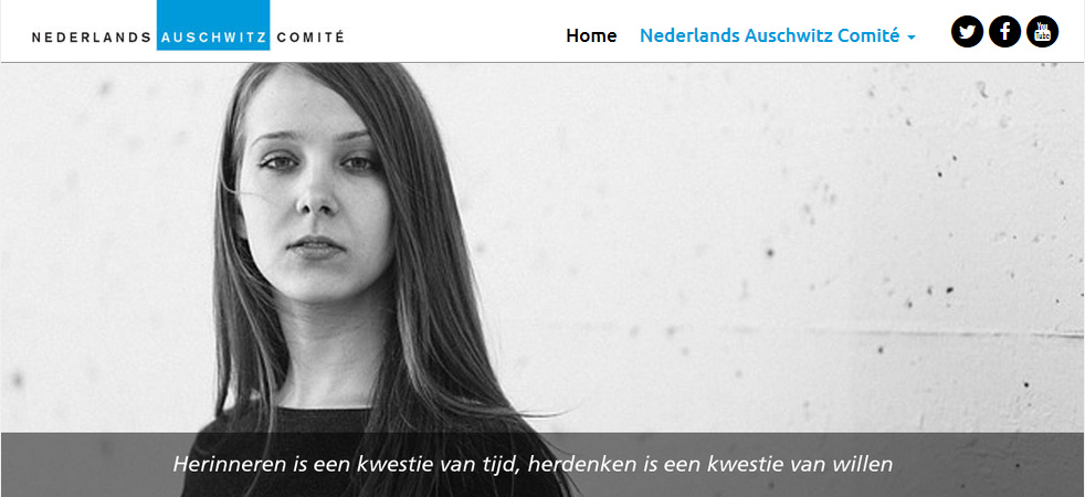 Websiteontwerp voor Nederlands Auschwitz Comité